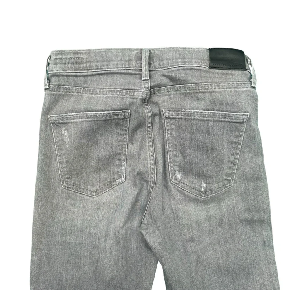 Citizens of humanity 27 Rocket High Rise Distressed Stretch Gray
